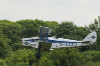 G-ACEJ @ EGTH - 4. G-ACEJ departing Shuttleworth (Old Warden) Airfield 