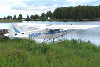 N1961P @ LHD - 1955 Piper PA-18-150, c/n: 18-4190 on Lake Hood - by Terry Fletcher