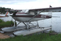 N5214E @ LHD - 1959 Cessna 180B, c/n: 50514 on Lake Hood