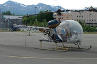 N247W @ MRI - 1968 Bell 47G-3B-2, c/n: 6683 at Merrill Field - by Terry Fletcher