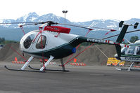 UNKNOWN @ MRI - Unidentified Evergreen Helicopter on Merrill Field Ramp  - please e-mail me if you know the tail number !! - by Terry Fletcher