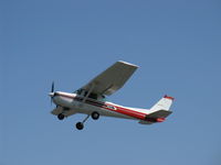 N5443L @ SZP - 1980 Cessna 152 II, Lycoming O-235 110 Hp, takeoff climb rwy 22 - by Doug Robertson