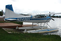 N9496H @ LHD - 1977 Cessna A185F, c/n: 18503442 on Lake Hood