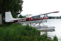 N264M @ LHD - 1958 Cessna 180A, c/n: 50236 on Lake Hood