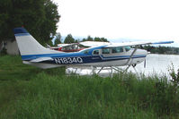 N1834Q @ LHD - 1975 Cessna U206F, c/n: U20602941 on Lake Hood - by Terry Fletcher