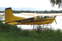 N22CB @ LHD - 1973 Cessna A185F, c/n: 185-02188 on Lake Hood
