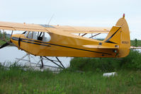 N82977 @ LHD - 1977 Piper PA-18-150, c/n: 18-7809003 on Lake Hood - by Terry Fletcher