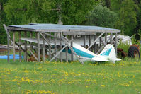 N328CB - 1957 Piper PA-22-150, c/n: 22-5262 noted on a private location by the spur road to Talkeetna , Alaska