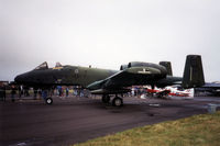 81-0965 @ EGQL - A-10A Thunderbolt of the 81st Fighter Wing on display at the 1992 RAF Leuchars Airshow was later to serve with the Connecticut Air National Guard. - by Peter Nicholson