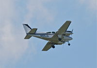 N155JA @ KDPA - JA Flight Services Beechcraft 55 Baron, arriving 2L KDPA from KBRD. - by Mark Kalfas