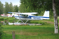 N2144Z @ LHD - 1963 Cessna 180F, c/n: 18051244 at Lake Hood - by Terry Fletcher