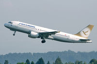 TC-FBH @ LOWL - Free Bird Airlines Airbus A320-214 after take-off in LOWL/LNZ - by Janos Palvoelgyi