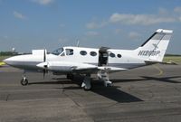 N126BP @ KAXN - Cessna 414A Chancellor on the ramp.