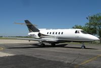 N840FL @ KAXN - Raytheon Hawker 800XP at the fuel pump. - by Kreg Anderson