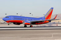 N294WN @ LAS - Southwest Airlines N294WN (FLT SWA2025) from Bob Hope Burbank Airport (KBUR) landing RWY 25L. - by Dean Heald