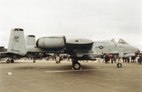 81-0962 @ MHZ - A-10A Thunderbolt of 510th Fighter Squadron/52nd Fighter Wing based at Spangdahlem on display at the 1994 RAF Mildenhall Air Fete. - by Peter Nicholson