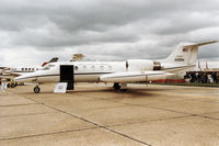 84-0084 @ MHZ - C-21A Learjet of the 76th Airlift Squadron/86th Airlift Wing at Ramstein Air Base on display at the 1994 RAF Mildenhall Air Fete. - by Peter Nicholson