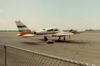 N8230Q @ KROC - N8230Q at Rochester NY airport 1983.  Operated by Falcon Air flying a Kodak Film contract. - by JR Chupailo