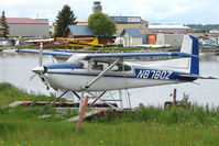 N8780Z @ LHD - 1976 Cessna A185F, c/n: 18502917 on Lake Hood - by Terry Fletcher