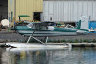 N9464C @ LHD - 1955 Cessna 180, c/n: 31862 on dock at Lake Hood