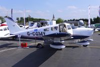 G-CGMY @ EGTB - Piper Pa-28-181 displayed at AeroExpo 2010 - by Terry Fletcher