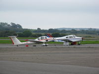 G-ROBZ @ EGFH - Stop over at Swansea Airport - by Roger Winser