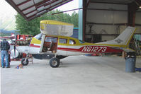 N61273 @ AQY - 1973 Cessna U206F, c/n: U20602067 receiving maintenance at Girdwood AK - by Terry Fletcher
