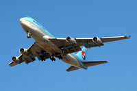 HL7493 @ EGLL - Boeing 747-4B5 [26398] (Korean Air) Home~G 08/09/2009. Seen arriving 27R 3 miles out. - by Ray Barber
