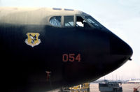 55-0054 @ NFW - 7th Bombardment Wing B-52D Stratofortress on the flight-line at Carswell AFB in October 1978. - by Peter Nicholson