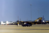 67-0079 @ NFW - F-111A of 366th Tactical Fighter Wing at Mountain Home AFB in transit at Carswell AFB in October 1978. - by Peter Nicholson