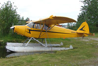 N3761M @ LHD - 1947 Piper PA-12, c/n: 12-2693 on Lake Hood - by Terry Fletcher