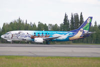 N705AS @ PAFA - Alaska Airlines Boeing 737-400 - by Dietmar Schreiber - VAP