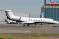 ZK-KFB @ EGGW - New Zealand Gulfstream Aerospace GV-SP (G550), c/n: 5260 being prepared for departure - by Terry Fletcher