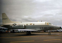 62-4471 @ EGWZ - CT-39A Sabreliner of the 7101st Air Base Wing at Wiesbaden on display at the 1975 RAF Alconbury Airshow. - by Peter Nicholson