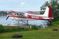 N4145 @ LHD - Cessna 180A, c/n: 32840 at Lake Hood - by Terry Fletcher