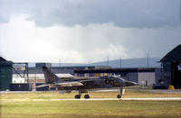 XX719 @ EGQS - Jaguar GR.1 of 226 Operational Conversion Unit taxying at RAF Lossiemouth in the Summer of 1974. From August 1998 this aircraft served with the Royal Air Force of Oman until written off on May 1, 2010. - by Peter Nicholson