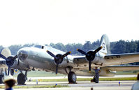 N7227C @ IAD - B-17G Flying Fortress, later known as Texas Raiders, of the Confederate Air Force which was present at Transpo 72 at Dulles Intnl Airport in June 1972. - by Peter Nicholson