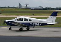 G-BDGM @ EGXW - departing after the airshow - by Paul Lindley