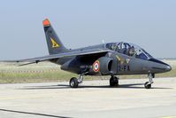 E140 @ LFMI - Although the new coding system has been introduced some time ago this Alpha Jet has its oldcode still in place.
