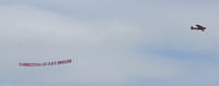 G-SVAS @ EGTH - 5. G-SVAS towing a banner at the Shuttleworth Military Pagent air Display July 10