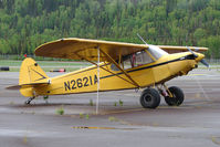 N2621A @ PASX - 1952 Piper PA-18 105, c/n: 18-2168 at Soldotna - by Terry Fletcher
