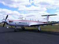 HB-FVI @ EGBT - Pilatus PC-12/47E, Pilatus Flugzeugwerke AG - by Chris Hall