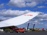 HB-FVI @ EGBT - winglet on the Pilatus PC-12/47E - by Chris Hall