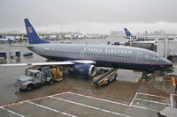N326UA @ KLAX - United Airlines Boeing 737-322, N326UA at gate 70A KLAX. - by Mark Kalfas