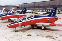 XX176 @ EGDM - Hawk T.1, callsign VYT 78 Bravo, of 4 Flying Training School, RAF Valley on the flight-line at the 1990 Boscombe Down Battle of Britain 50th Anniversary Airshow. - by Peter Nicholson