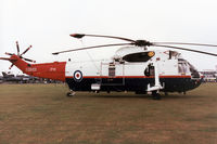 ZF115 @ EGDM - Sea King Mk.4 of the Aeroplane & Armament Experimental Establishment in the static park of the 1990 Boscombe Down Battle of Britain 50th Anniversary Airshow. - by Peter Nicholson