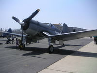 N83782 @ KHHR - Planes of Fame Vought F4U-1A Corsair, NX83782 is on the ramp for the 2004 Air Faire KHHR. - by Mark Kalfas