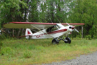 N247T @ L85 - Piper PA-18-105 SPECIAL, c/n: 18-2361 landstrip near Mackey Lake Soldotna - by Terry Fletcher