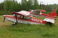 N5507K @ L85 - 1978 Bellanca 7GCBC, c/n: 1042-78 at  a landstrip near Mackeys Lake Soldotna - by Terry Fletcher