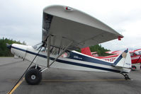 N3573P @ LHD - 1955 Piper PA-18A 150, c/n: 18-4527 at Lake Hood - by Terry Fletcher